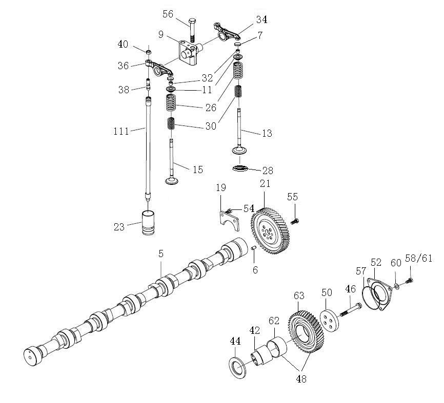 sinotruk supplier in china howo engine parts exhaust valve VG1560050041