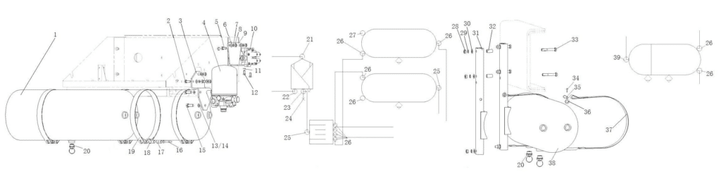 sinotruk howo truck parts howo air tank WG9000360712