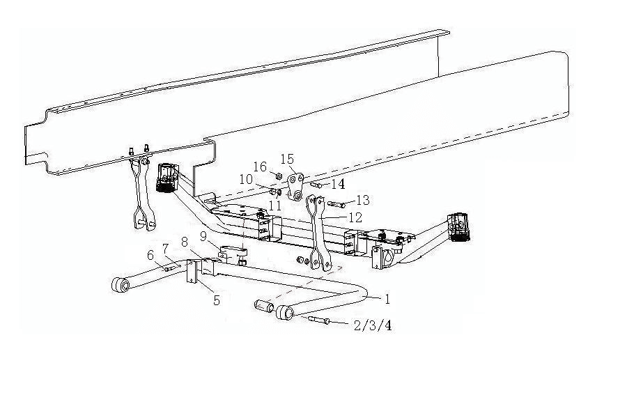 sinotruk howo truck parts supplier  howo hanger plate WG9160680055